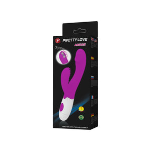 Pretty Love – Vibromasseur rabbit lilas et blanc, stimulateur clitoridien