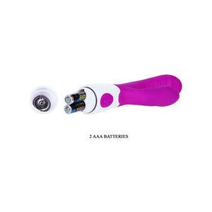 Pretty Love – Vibromasseur rabbit lilas et blanc, stimulateur clitoridien