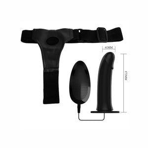 Pretty Love – Vito strap on avec gode creux et vibration 17.3 cm