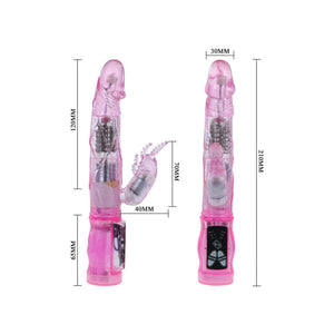 Baile – Mini Lapin, vibromasseur rotatif double stimulation lilas 23 cm