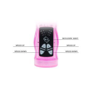 Baile – Mini Lapin, vibromasseur rotatif double stimulation lilas 23 cm