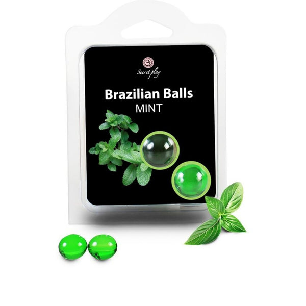 Secretplay – Boules brésiliennes de massage, menthe (lot de 2)