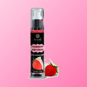 SECRETPLAY - LUBRIFIANT 2-1 EFFET CHALEUR FRAISE & CRÈME 50 ML