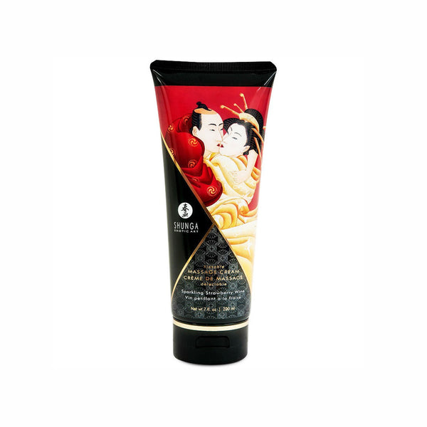 Shunga – Crème de massage Fraise & Cava, 200 ml
