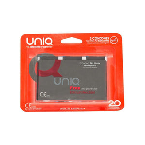 UNIQ - GRATIS PRESERVATIVOS MET ARO PROTECTOR SIN LATEX 3 UNIDADES