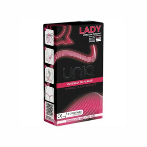 UNIQ – Lady condom préservatifs féminins sans latex avec porte-jarretelles 3 unités
