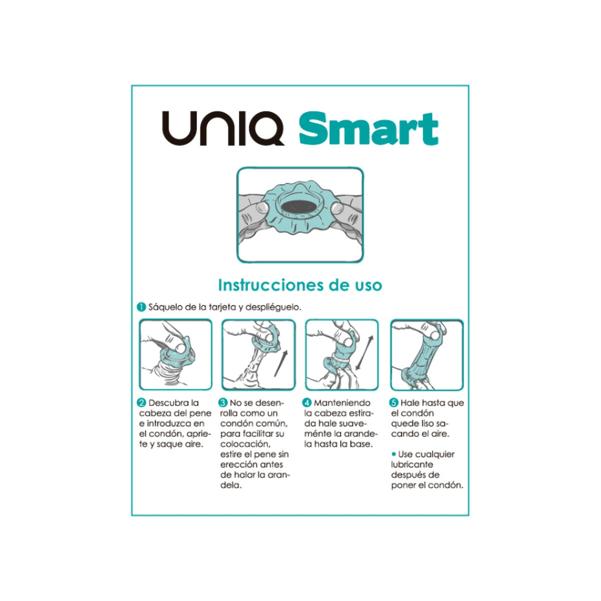 UNIQ - SMART PRESERVATIVES PRE-ERECCIÓN SIN LATEX 3 UNIDADES