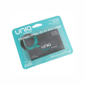 UNIQ - SMART PRESERVATIVES PRE-ERECCIÓN SIN LATEX 3 UNIDADES