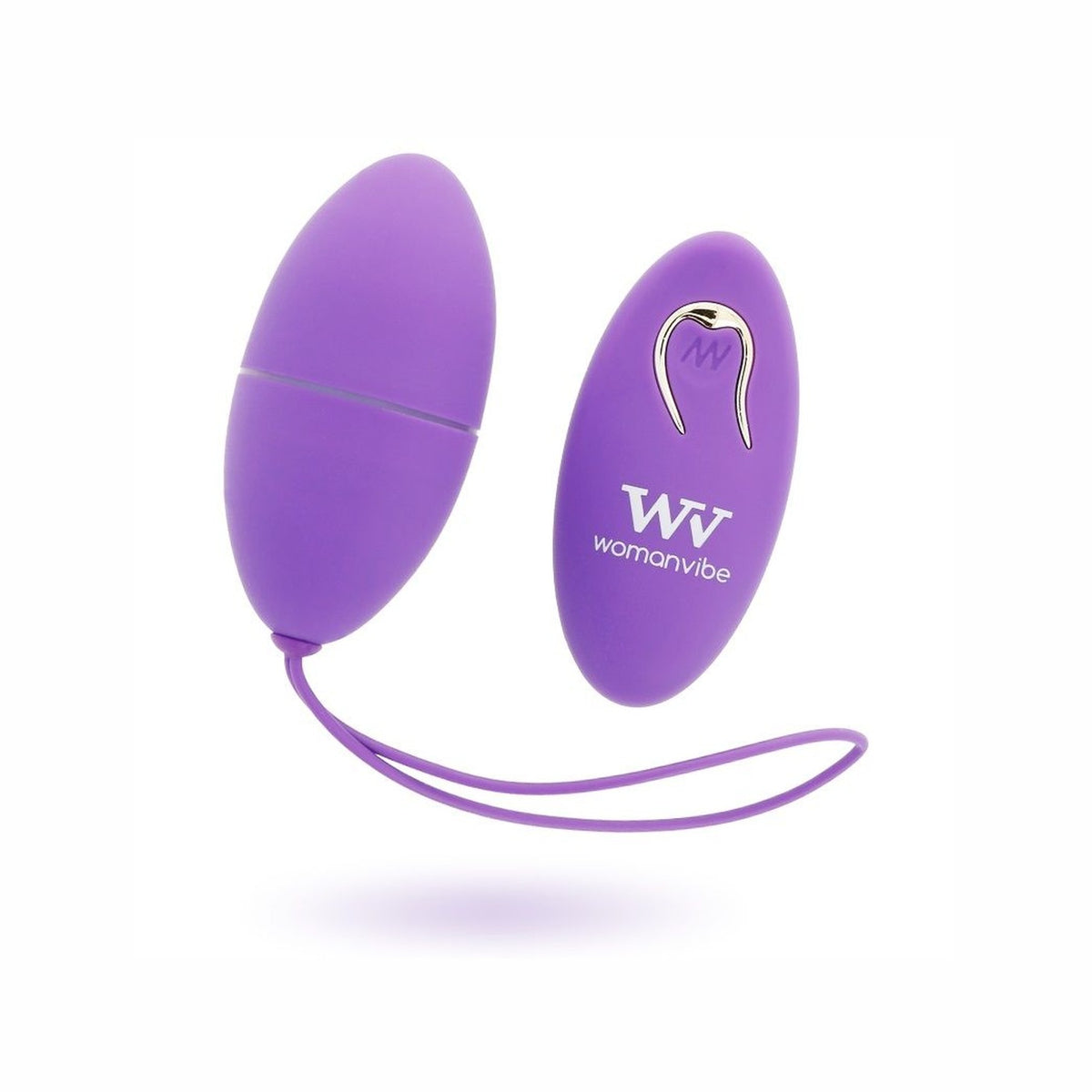 WOMANVIBE - ALSAN HUEVO CONTROLE AFSTANDSBEDIENING NEGRO SILICONA PAARS