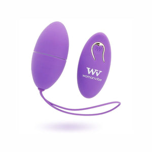 WOMANVIBE - ALSAN HUEVO CONTROLE AFSTANDSBEDIENING NEGRO SILICONA PAARS