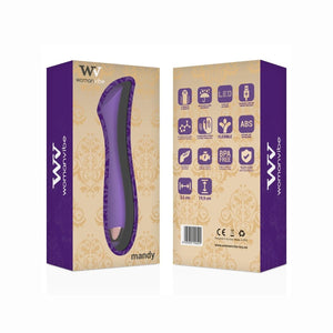 Womanvibe – Vibrateur rechargeable en silicone mandy point k